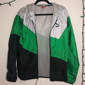 Puma Color Blocked Windbreaker - S